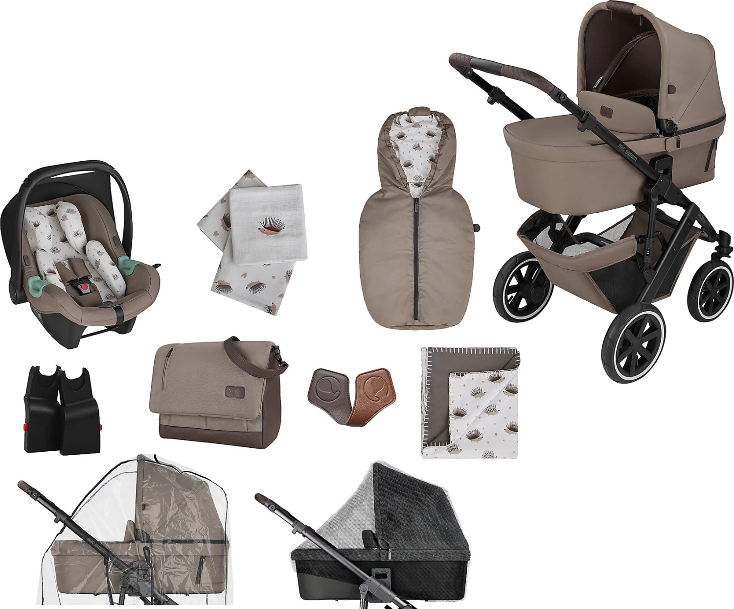 ABC Design Kombikinderwagen Salsa 4 Air - Starter Set Cream