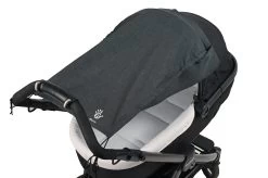 Sonnensegel Lifeline Mit Seitenschutz Für Kinderwagen/Buggy In Schwarz