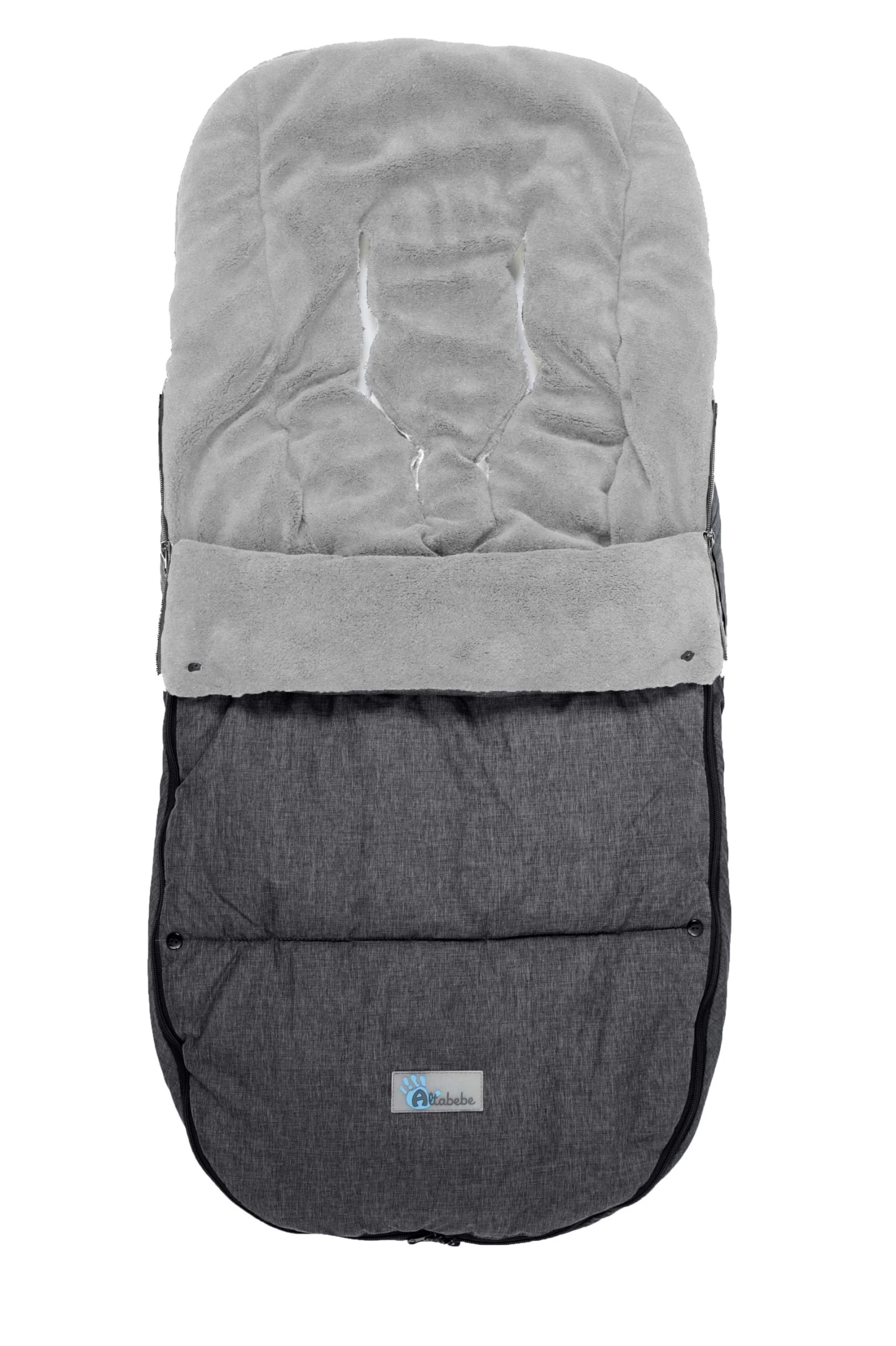 Winterfußsack "Bugaboo" In Dunkelgrau- Hellgrau