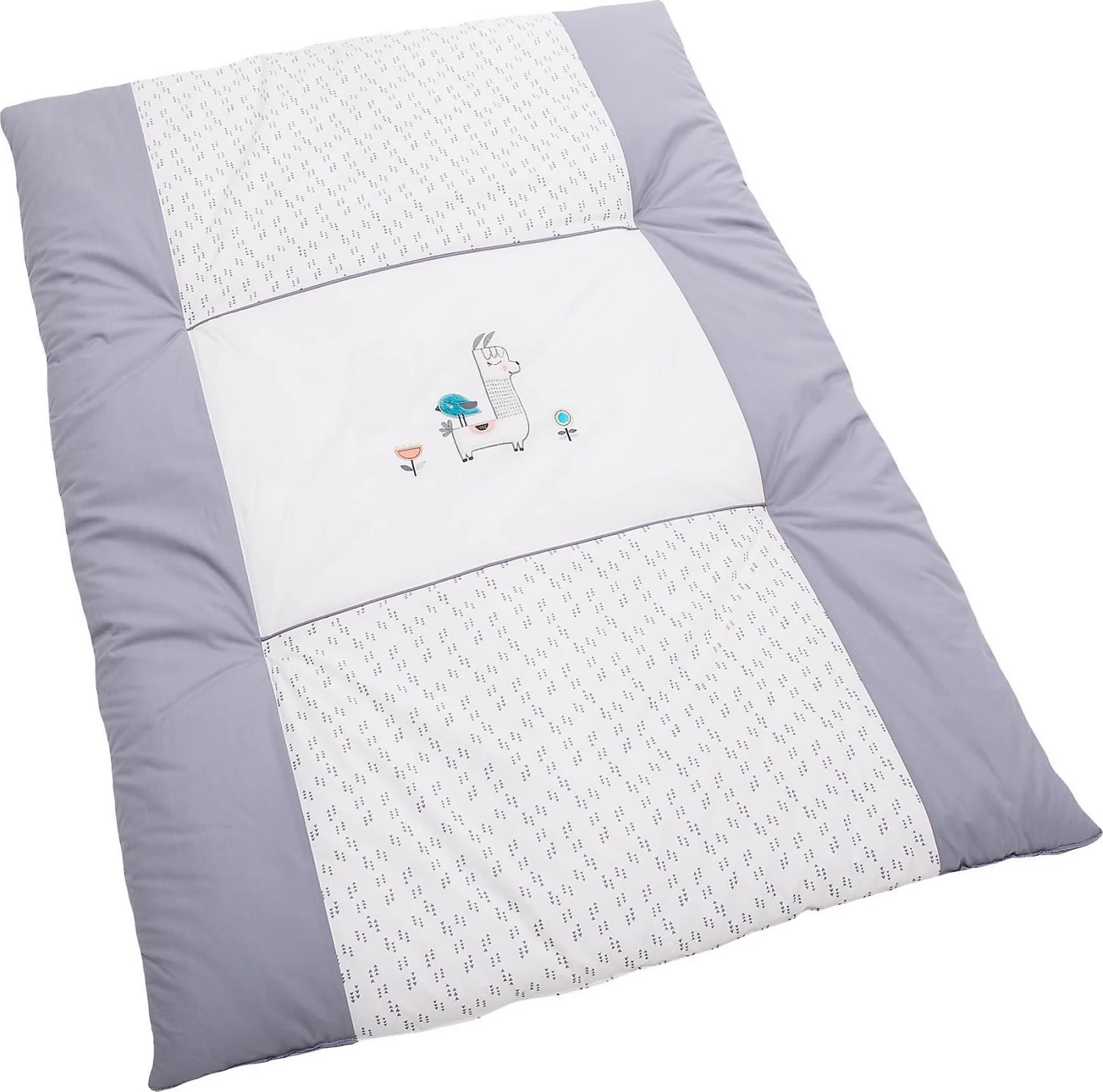 Krabbeldecke Lama, Grau, 100 X 135 Cm