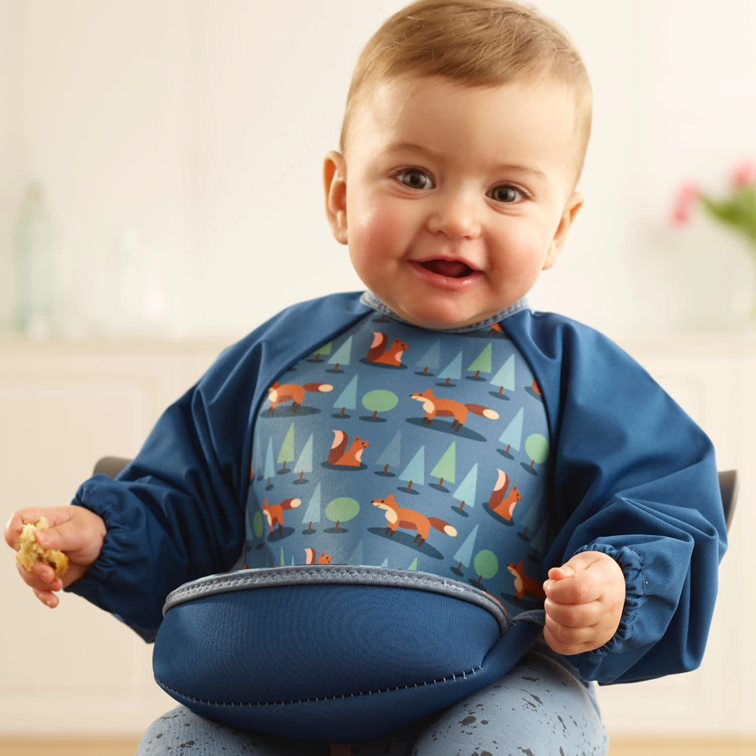 Lätzchen Mit Raglanärmeln Neopren-Lätzchen Füchse – Bild 4