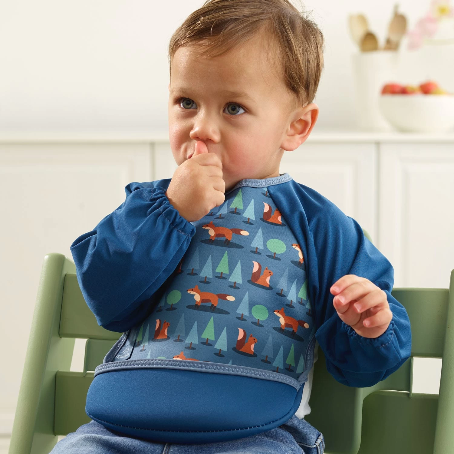 Lätzchen Mit Raglanärmeln Neopren-Lätzchen Füchse – Bild 5