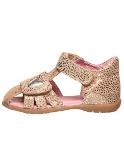 Leder-Halbsandalen In Beige