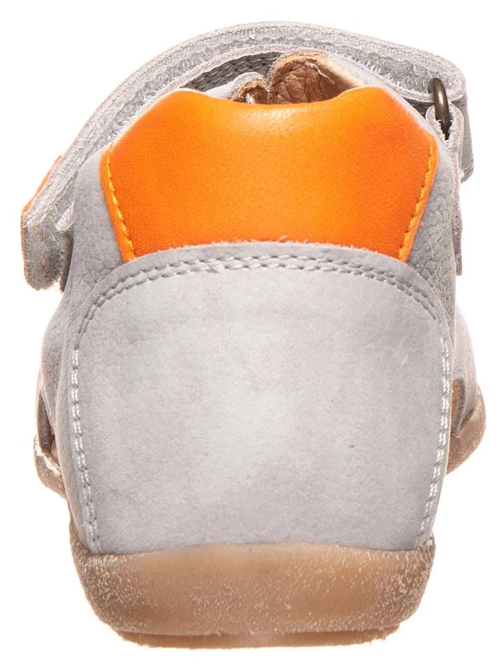 Leder-Sandalen In Hellgrau â Bild 3