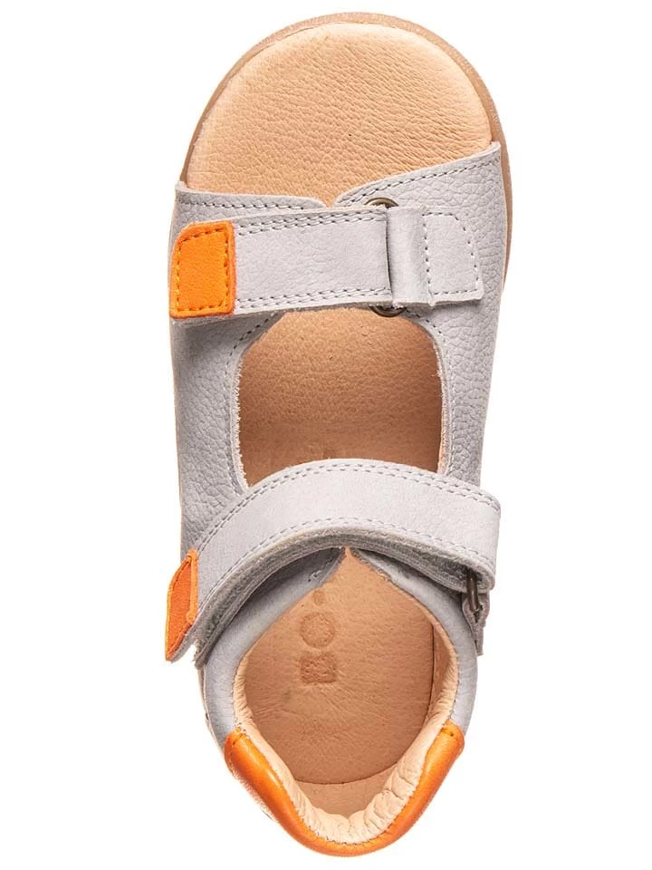 Leder-Sandalen In Hellgrau â Bild 4