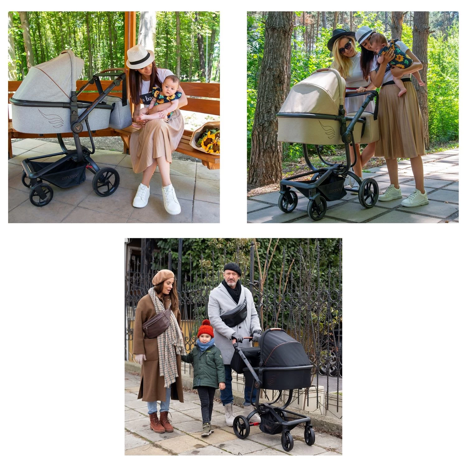 Kinderwagen Ellada 3 In 1 In Grau – Bild 7