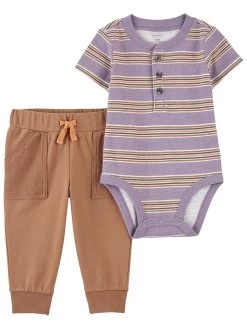 Carter's™ 2tlg. Outfit In Hellbraun/ Lila
