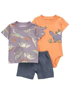 Carter's™ 3tlg. Outfit In Anthrazit/ Orange