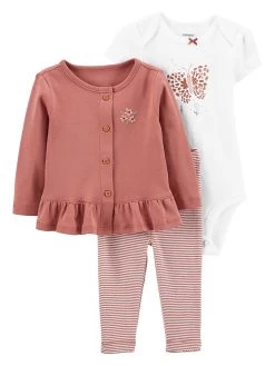 Carter's™ 3tlg. Outfit In Rosa/ Weiß