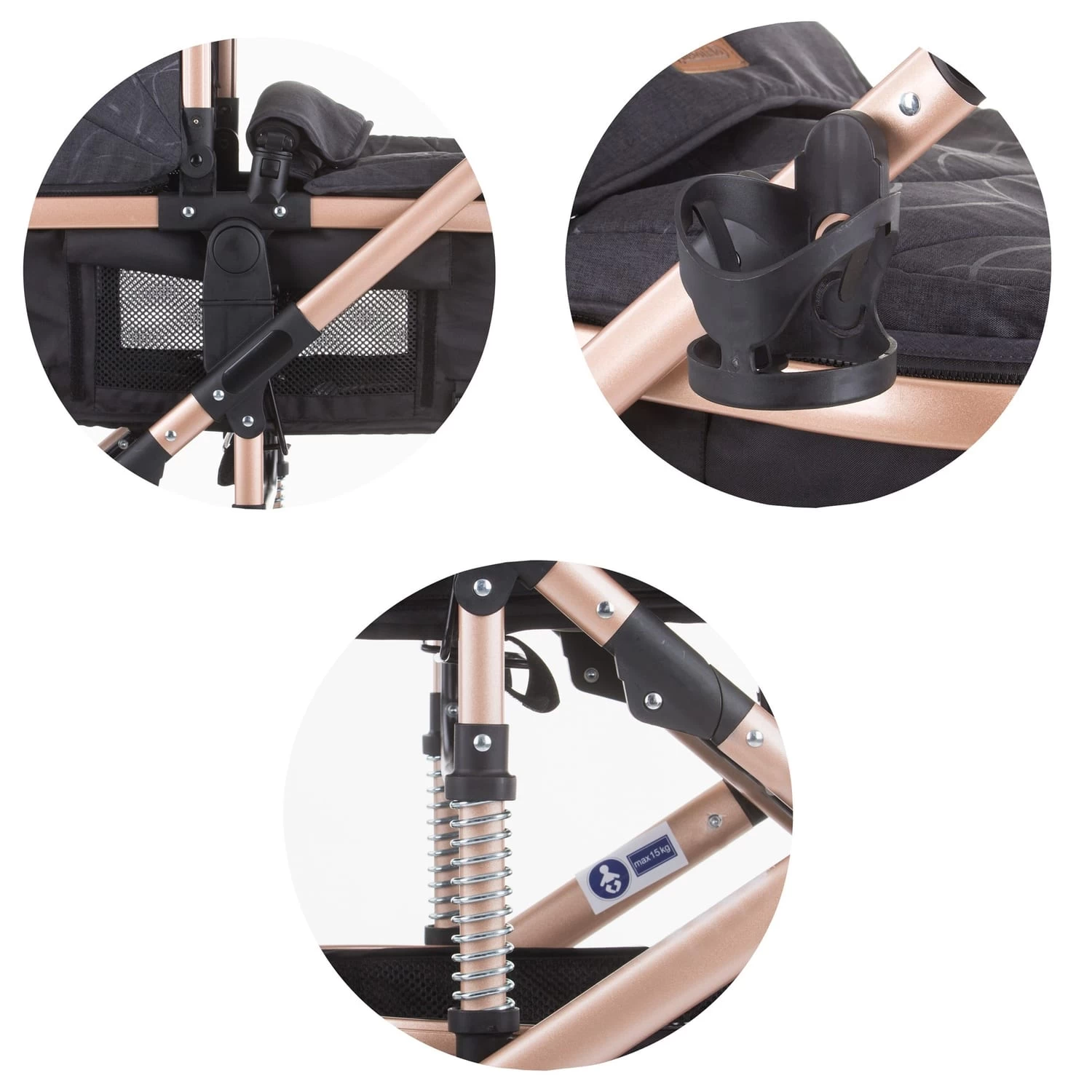 Kombikinderwagen 2 In 1 Estelle In Braun â Bild 6