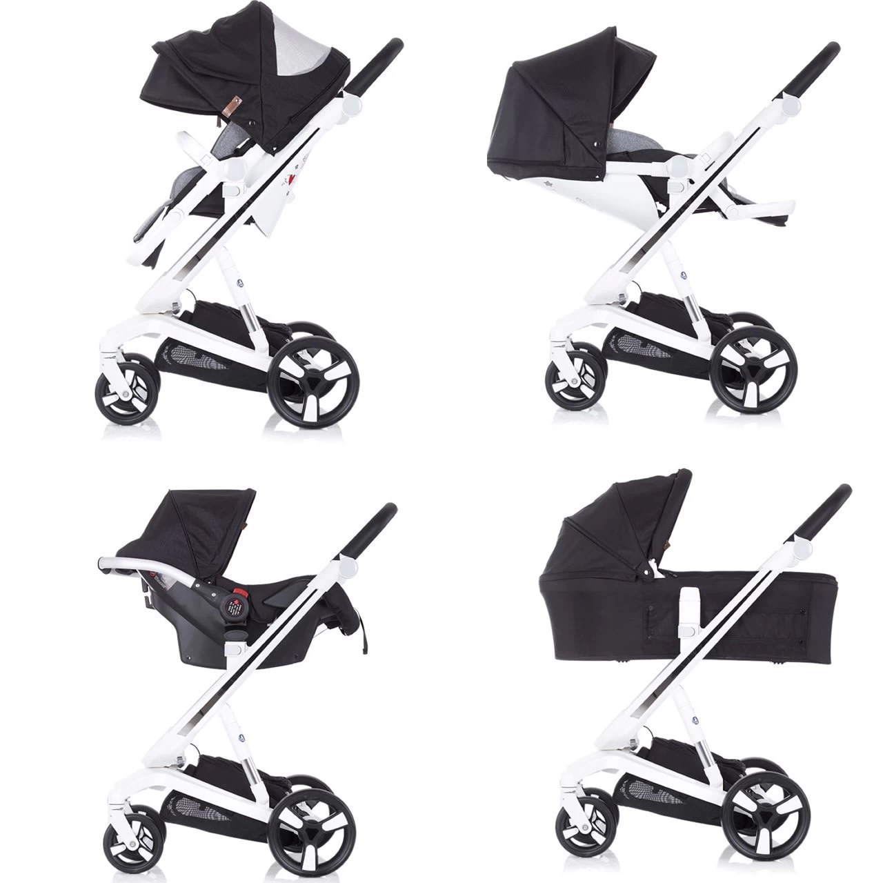 Kombikinderwagen Electra 3 In 1 In Weiß – Bild 3