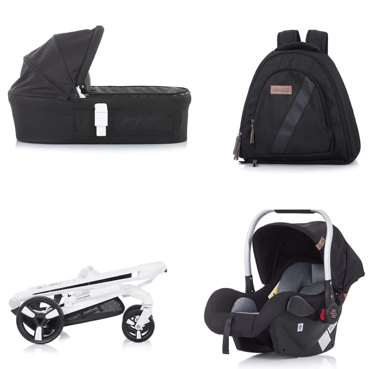 Kombikinderwagen Electra 3 In 1 In Weiß – Bild 4