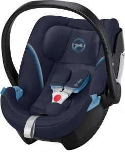 CYBEX Babyschale Aton 5, Gold-Line, Navy Blue