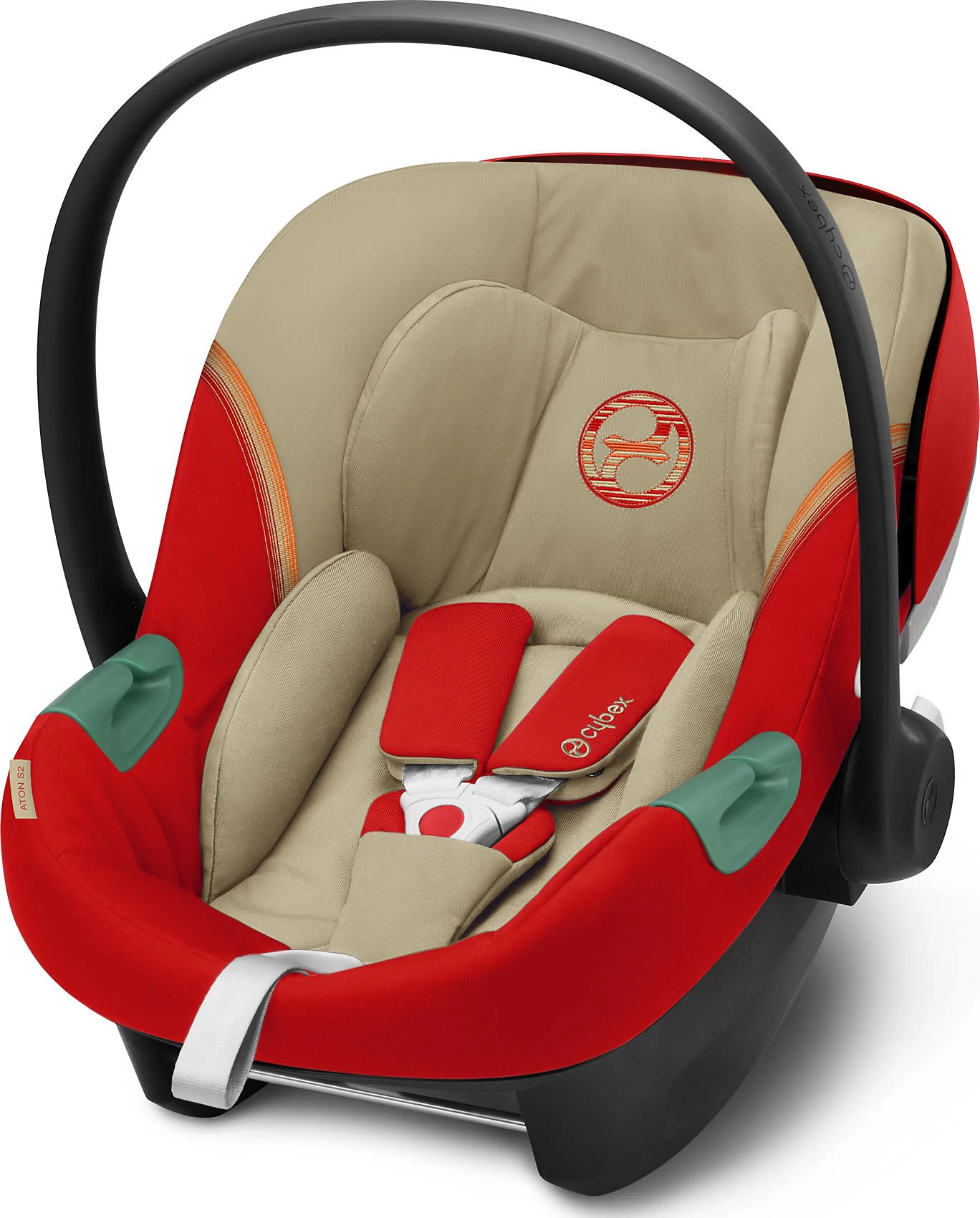 CYBEX Babyschale Aton S2 I-Size, Autumn Gold | Burnt Red