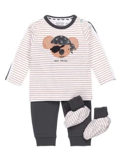 Dirkje 4tlg. Outfit In Weiß/ Grau