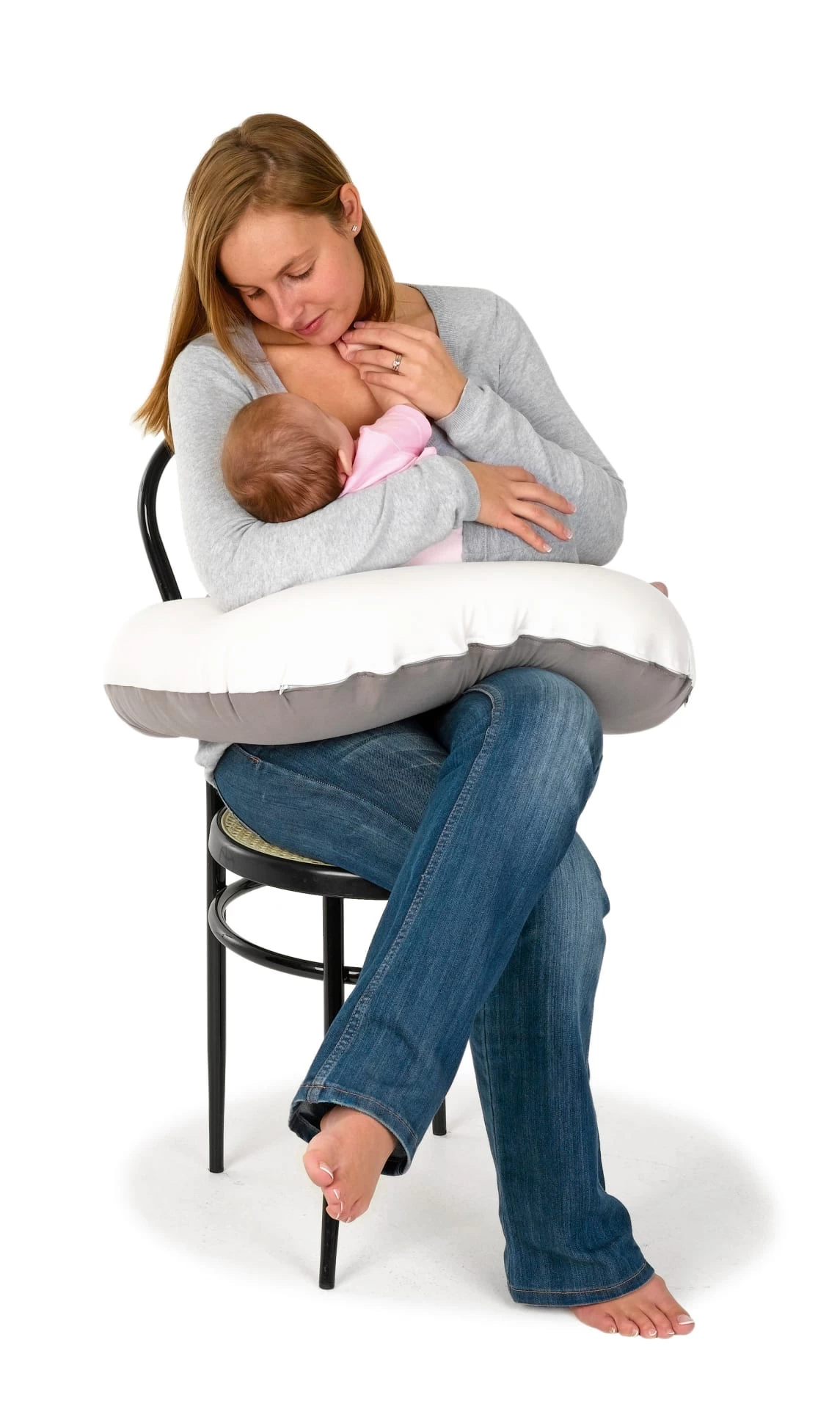 Doomoo Stillkissen Softy „Home" In Weiß/Taupe - (L) 150cm – Bild 4