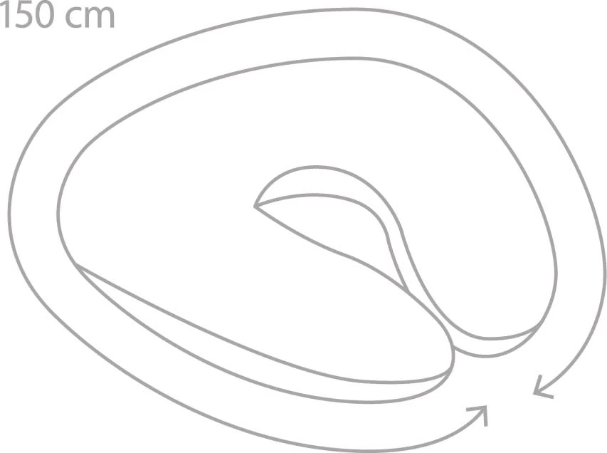 Doomoo Stillkissen Softy „Home" In Weiß/Taupe - (L) 150cm – Bild 5