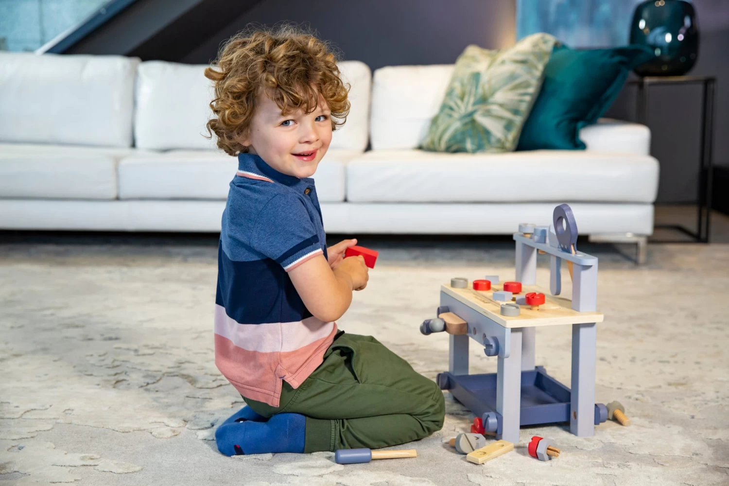 EverEarth Werkbank Mit Zubehör - Pastell – Bild 3