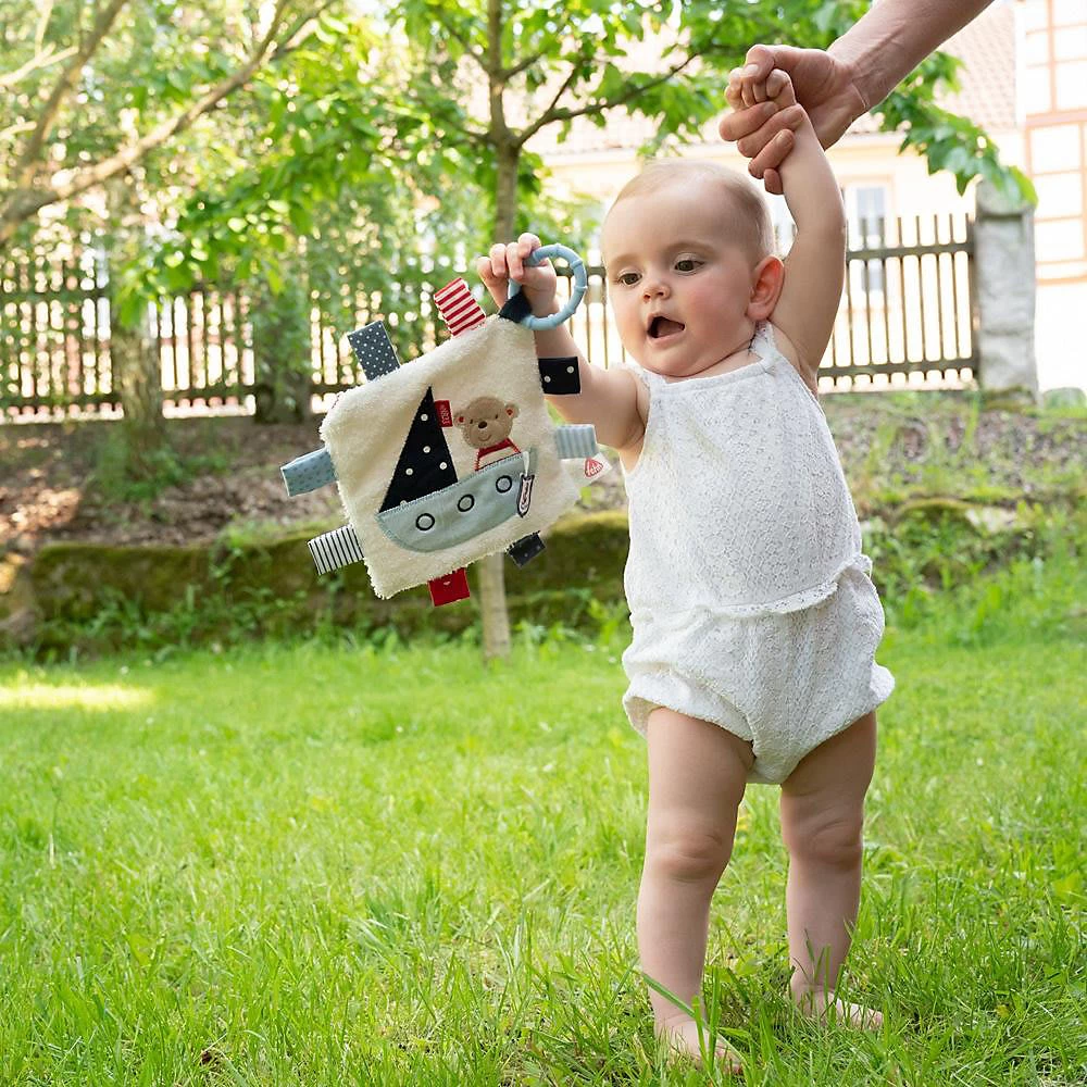 Fehn Knistertuch Teddy Mit Ring – Bild 2