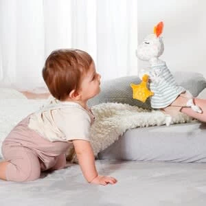 Fehn Schmusetuch-Handpuppe Giraffe Gute Nacht In Mehrfarbig â Bild 5