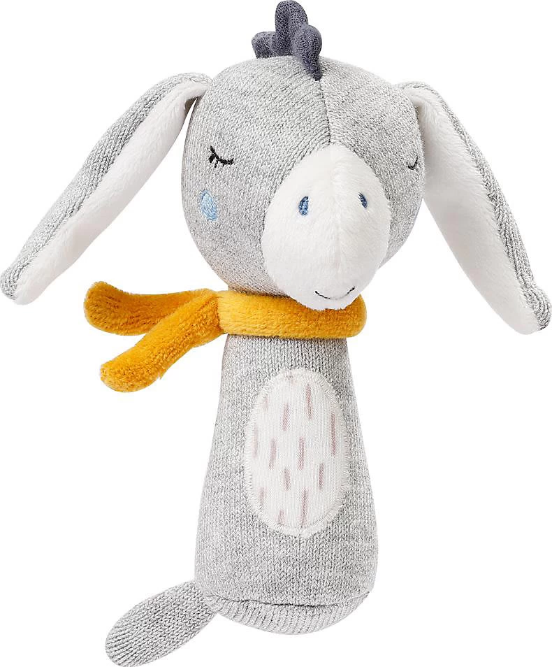 Fehn Stabrassel Esel NATUR