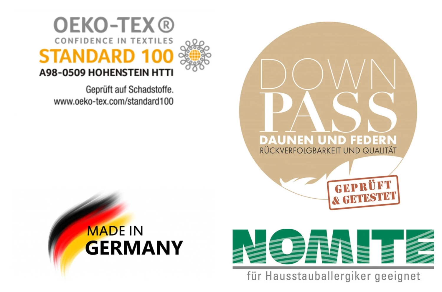 Daunen-Federkissen "NEPAL" In Weiß, 80 X 80 Cm, 1.000 Gr. – Bild 4