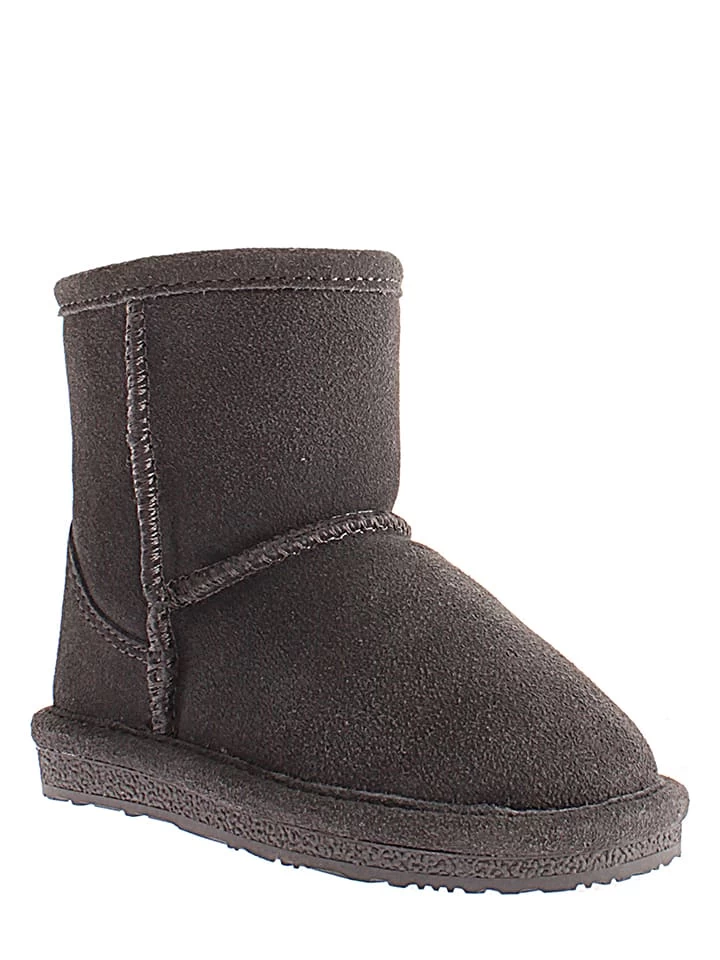 Leder-Winterboots "Ethel Toddler" In Anthrazit