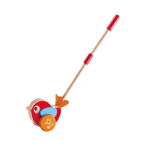 Hape Schiebespielzeug Vogel Lilly Aus Holz In Mehrfarbig