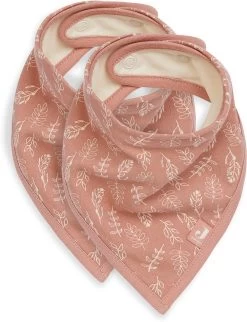Jollein Lätzchen Bandana 2er Set, Baumwolle, Nougat