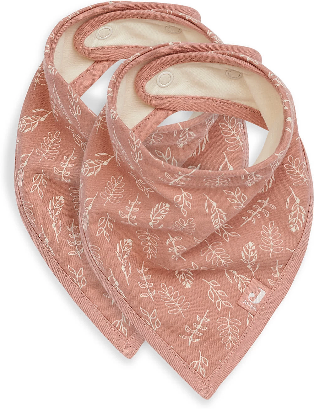 Jollein Lätzchen Bandana 2er Set, Baumwolle, Nougat