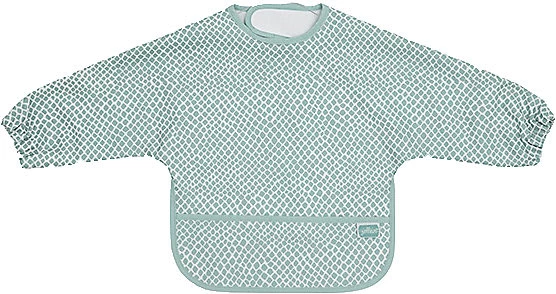 Jollein Lätzchen Wasserdicht Mit Ärmeln, Snake Soft Green