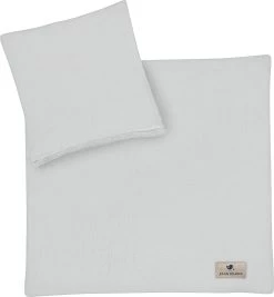 Bettwäsche Musselin, 80 X 80 Cm + 35 X 40 Cm, Grau