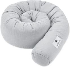 Nestchenschlange Musselin, Grau - 180 Cm