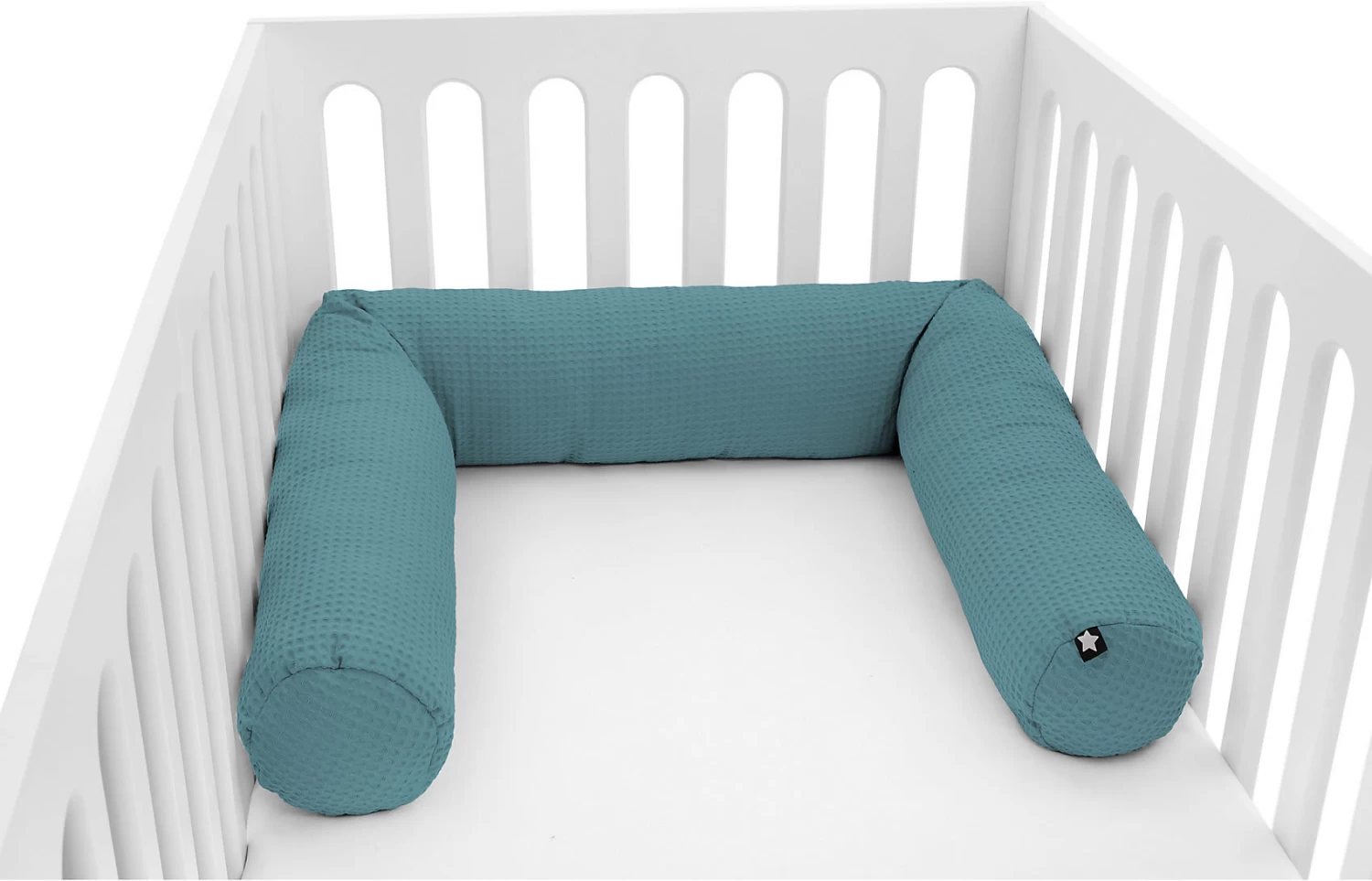 Nestchenschlange Waffelpiqué, Greenery, 180 Cm