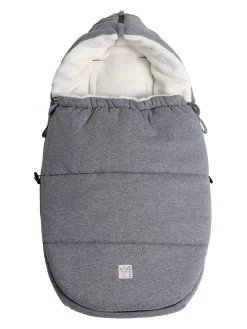 Babyschalen-Fußsack "Jersey Hood" In Anthrazit - (L)80 X (B)40 Cm