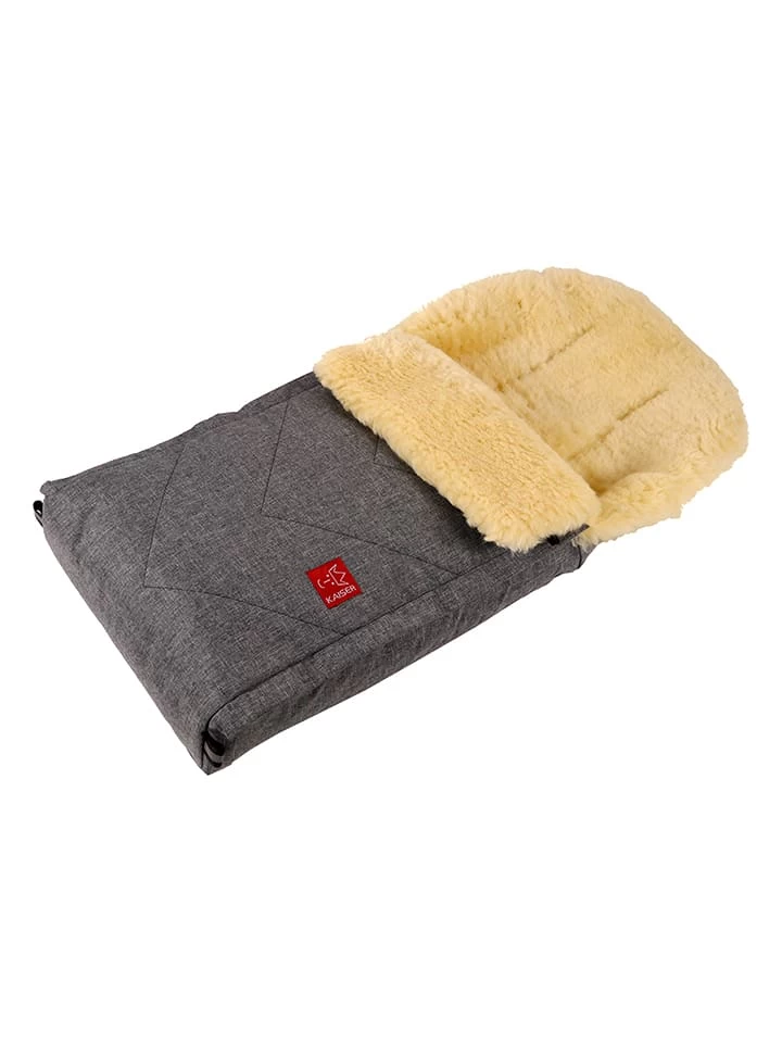 Lammfell-Fußsack "Duub" In Anthrazit - (L)88 X (B)47 Cm – Bild 3