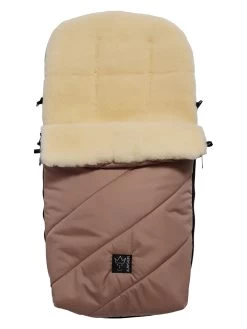 Lammfell-Fußsack "Polar" In Hellbraun - (L)85 X (B)43 Cm