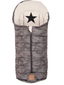 Thermo-Fußsack "Camo Star" In Grau - (L)100 X (B)43 Cm