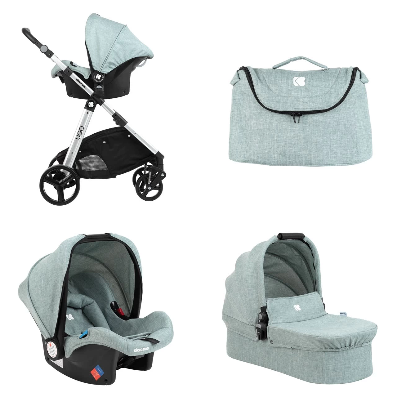 Kinderwagen 3 In 1 Ugo In Grün – Bild 5
