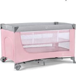Kinderkraft Reisebett LEODY, 120 X 60 Cm, Rosa