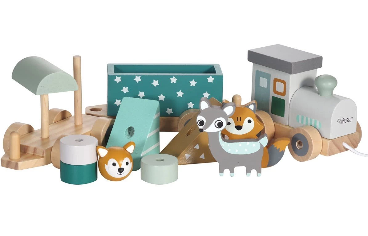 Holzeisenbahn In Sternen-Design â Bild 3