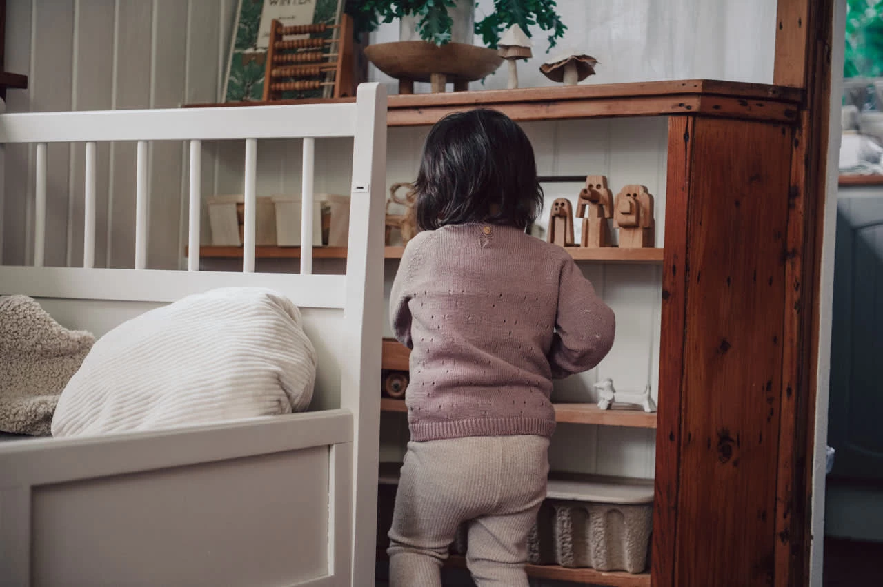 Babypullover Ajour Dinan In Violett â Bild 4