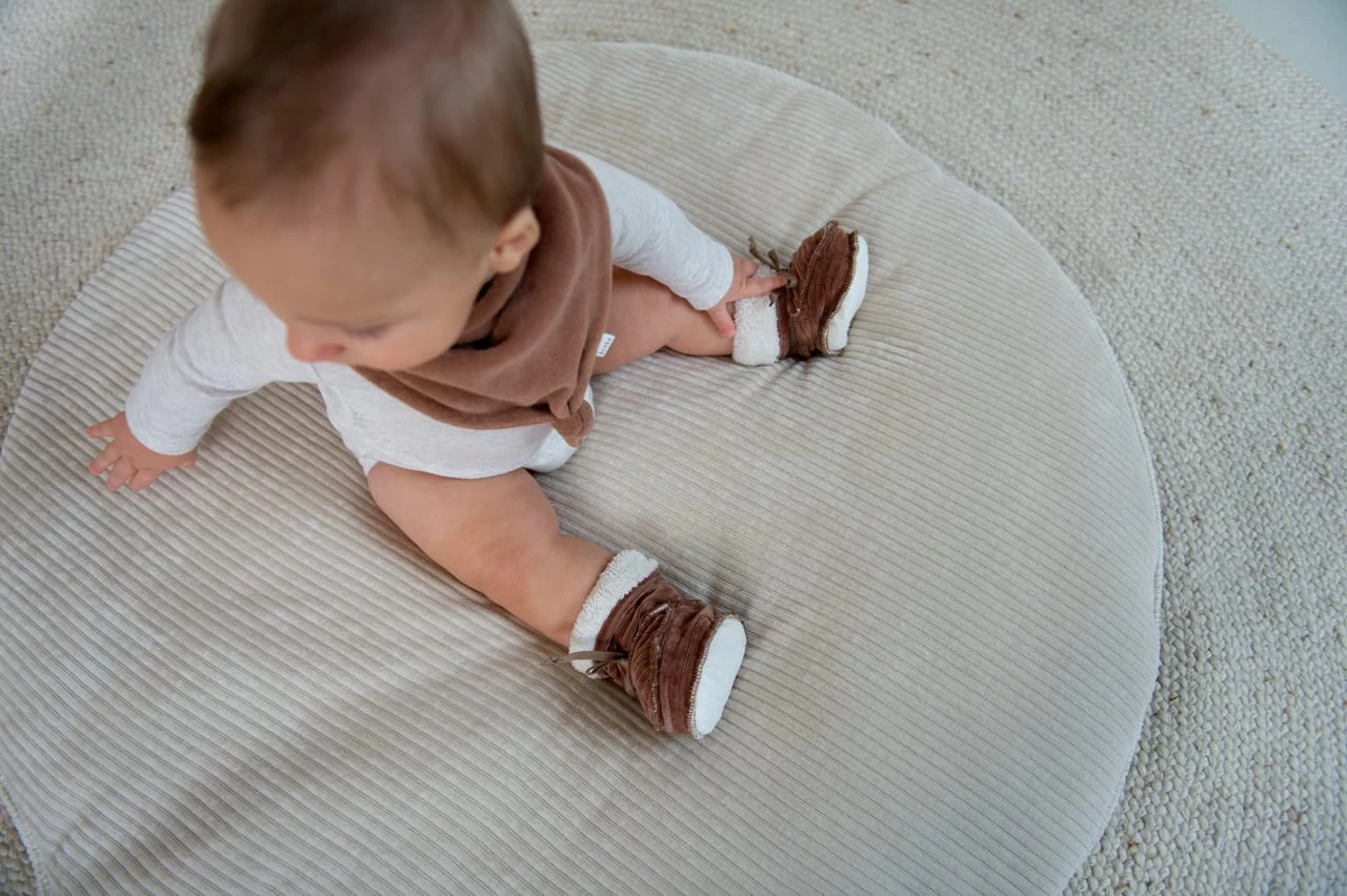 Krabbeldecke Rund Vik In Grün/Sand – Bild 4