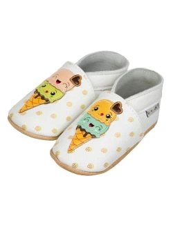 Leder-Krabbelschuhe "Ice Cream" In Bunt