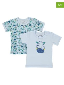 2er-Set: Shirts In Hellblau