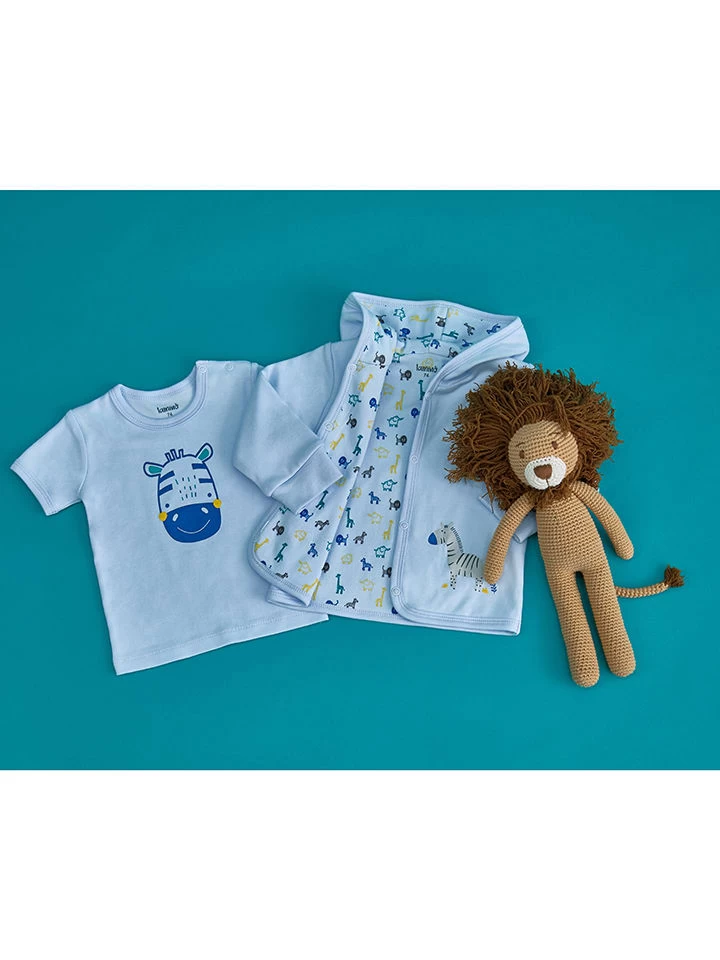 2er-Set: Shirts In Hellblau – Bild 6