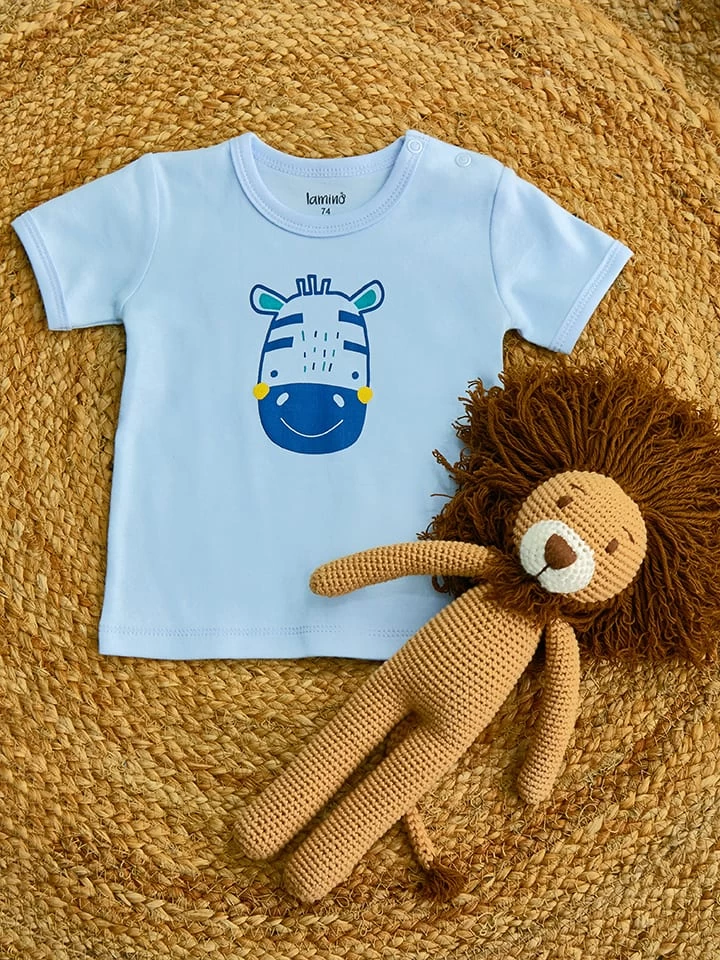 2er-Set: Shirts In Hellblau – Bild 7