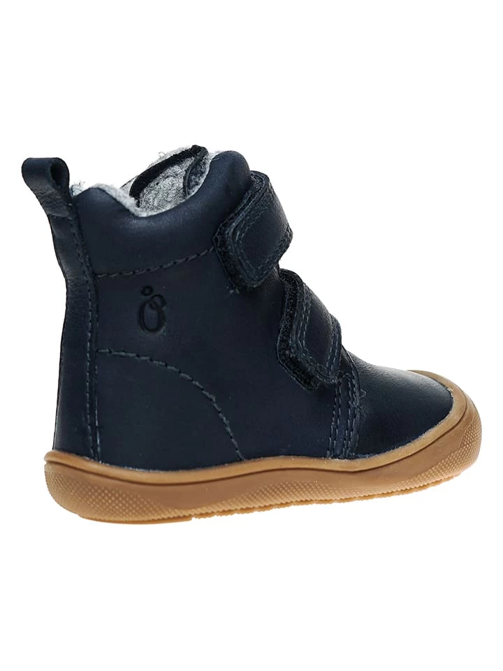 Leder-Winterboots In Dunkelblau â Bild 4