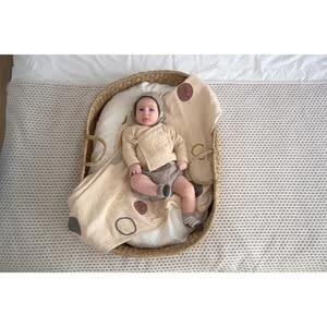 Babydecke Musselin 75x100 Cm In Weiß – Bild 5