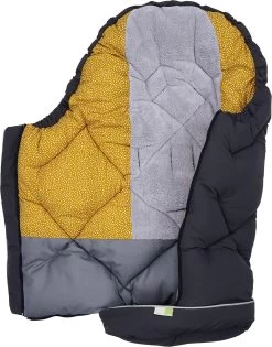 JENS - Mumien Winterfußsack Mit Plüsch, Min Dots Ocre/anthra